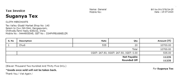 Landscape Green invoice template